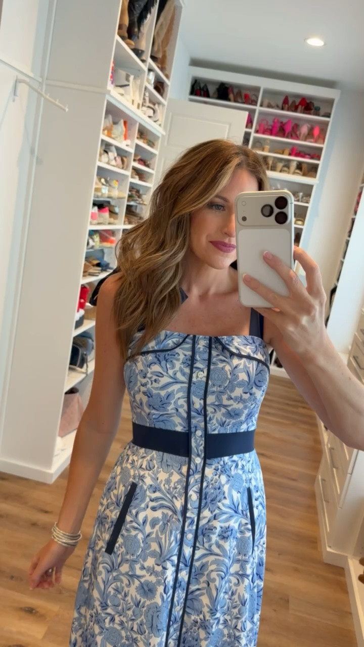 In a small dress, wedges and accessories for spring - fits tts.

#LTKgrwm #LTKootd #LTKSeasonal