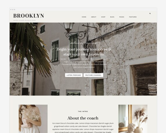 NEW Brooklyn  Wordpress Theme  Wordpress Genesis Theme // - Etsy Canada | Etsy (CAD)