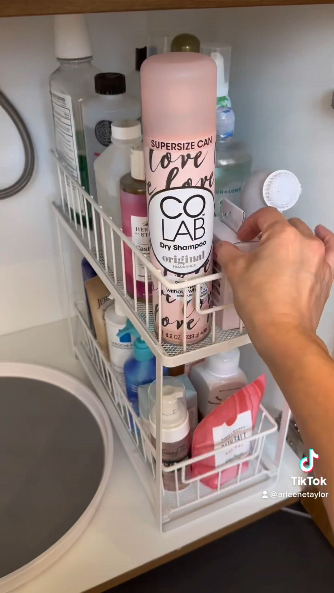 Under the sink organization // lazy susan (15”), two tiered slide out organizer, & trash bin: @target #springcleaning #targethome #homeorganization 

#LTKbeauty #LTKhome