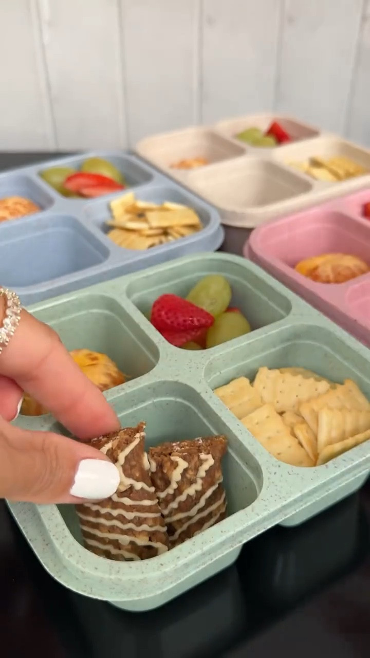Snack time, but make it easy + intentional 🤍
These homemade lunchables/snack boxes have been a total game changer for busy days quick to prep, customizable, and so much better than store bought.

Perfect for school lunches, errands, or after-school hangs 🧃🍓
Plus, the kids actually eat everything

Save this for later + share with another mama who needs easy snack ideas 💛

#lunchboxideas #snackbox #homemadelunchable #momlife #busymomhacks 

#LTKmomlife #LTKKids #LTKTravel