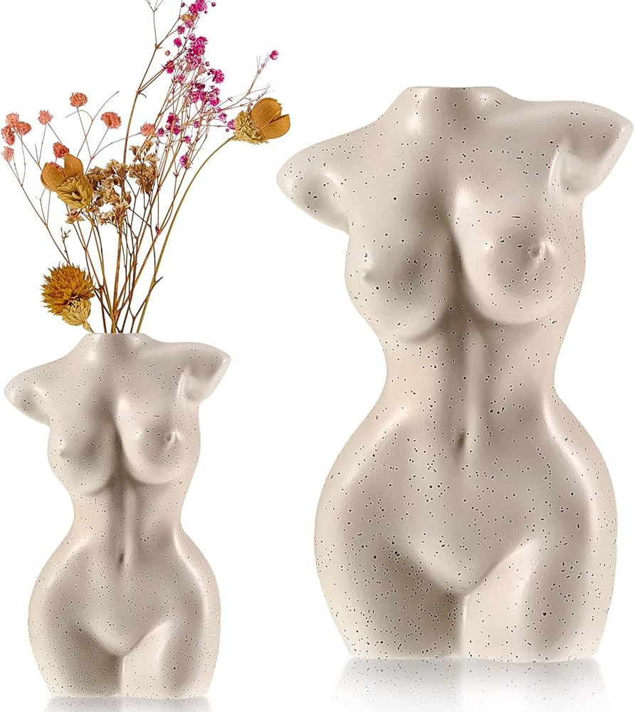 Body Vase Female Form Female Form Body Flower Vase Cute Bud Flower Vases Body Vase White Vase Mod... | Amazon (US)