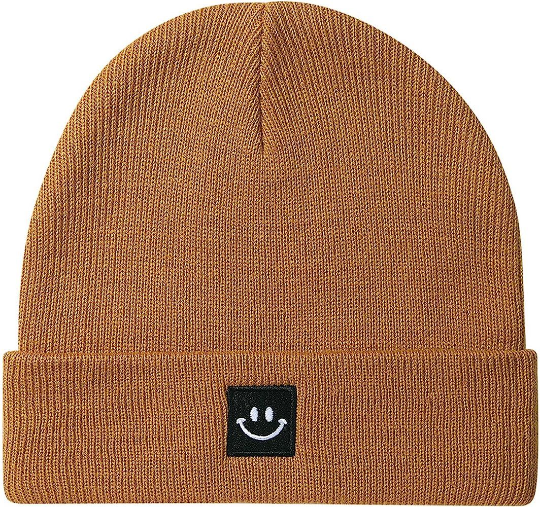 Paladoo Baby Beanie Knit Ski Hat with Cute Smiley Face for Girls Boys 0-7 Years | Amazon (US)