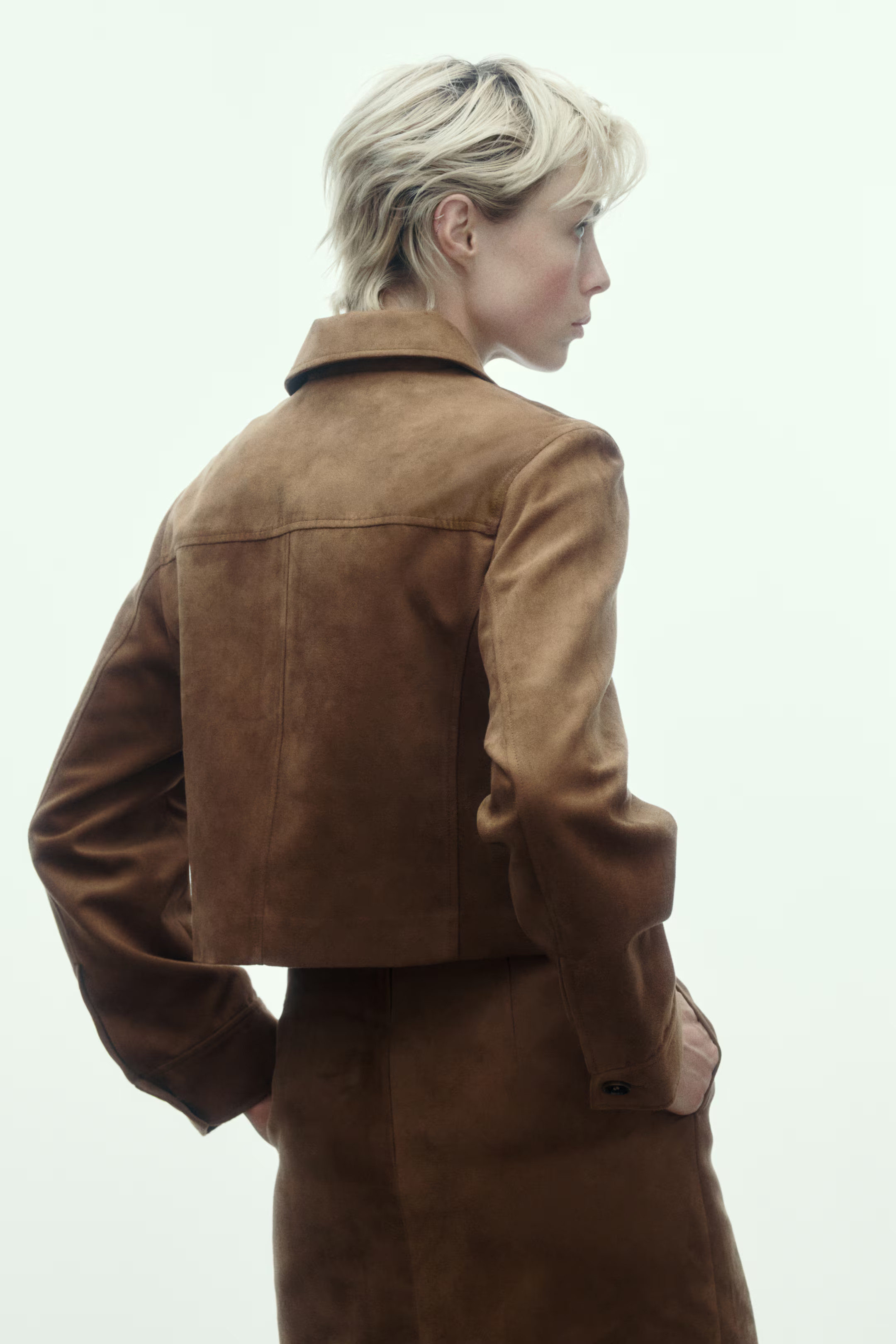 Napped Slit-Front Skirt | H&M (US + CA)