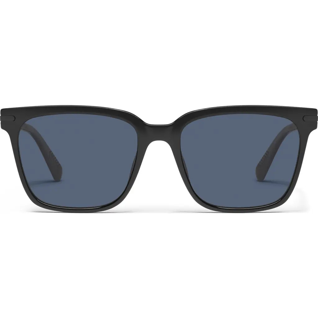 QUAY Recap 56mm Polarized Square Sunglasses in Black/Navy Polarized at Nordstrom Rack | Nordstrom Rack