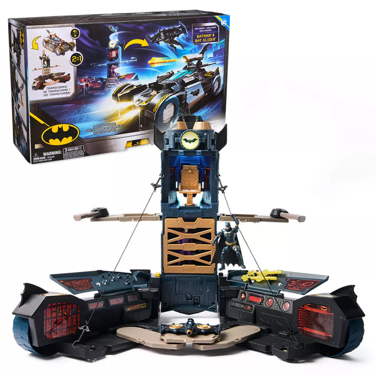 DC Comics Batman Ultimate Transforming Batmobile Playset with Projectiles | Target