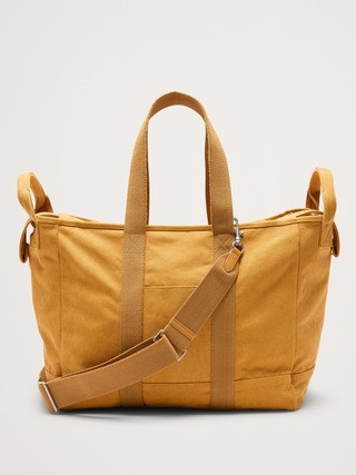 Large Cotton Canvas Weekender Bag | Banana Republic (US)