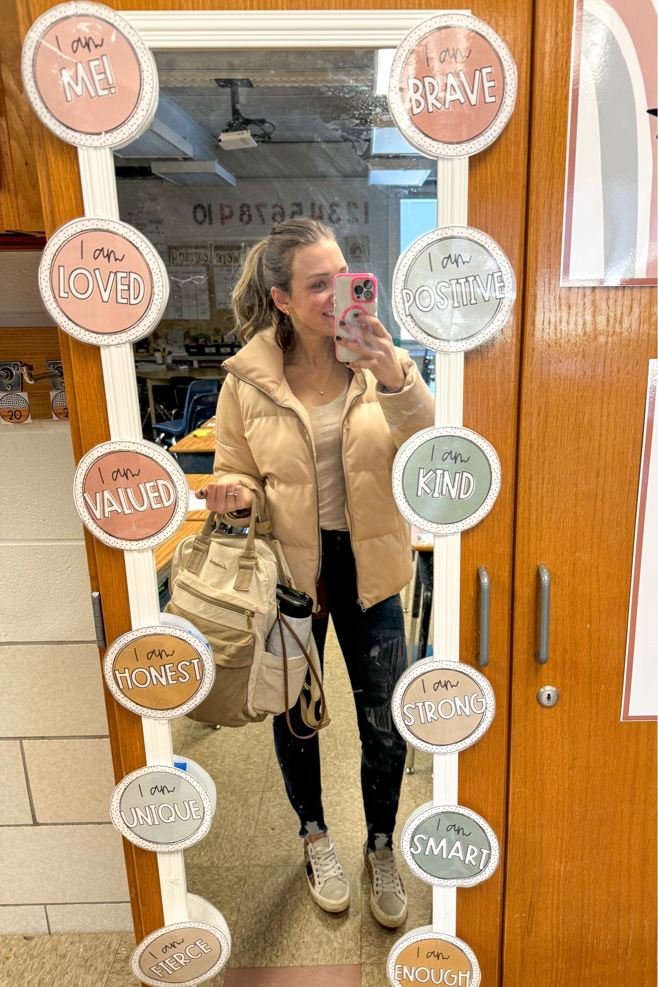 Cute coat to transition from winter to spring!! #calia #puffercoat #tanpuffercoat #teacherootd #teacheroutfit #teacherbag #teacherbackpack 

#LTKworkwear #LTKstyletip