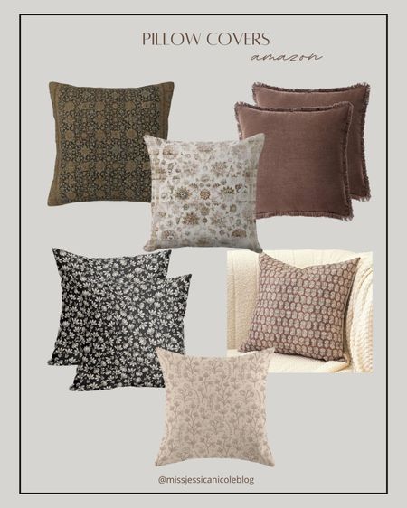 Amazon pillow covers, vintage style, throw pillows, couch styling 

#LTKstyletip #LTKhome #LTKfindsunder50