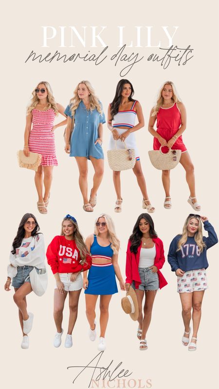 Pink lily Memorial Day outfits! These picks are perfect for your Memorial Day plans coming up! 

Memorial Day, pink lulu, Americana, Memorial Day outfits, 4th of July outfits, red white and blue outfits

#LTKfindsunder50 #LTKSeasonal #LTKfindsunder100