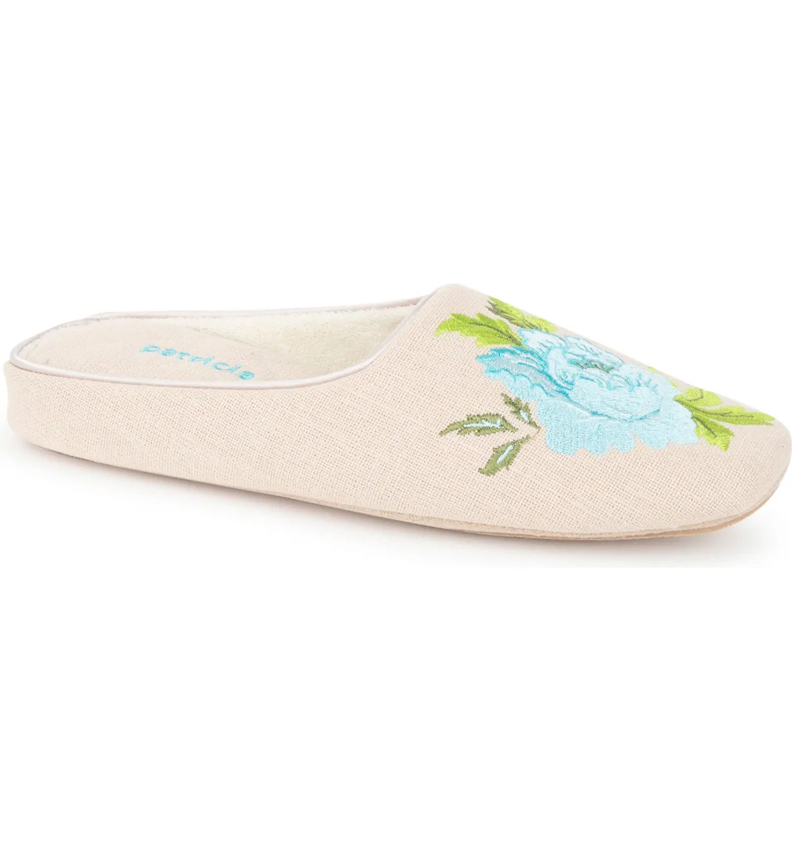 Embroidered Peony Slipper (Women) | Nordstrom