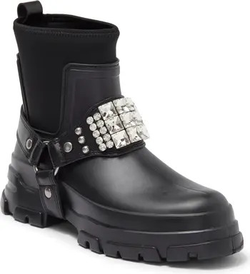 Rylie Crystal Studded Lug Boot (Women) | Nordstrom Rack