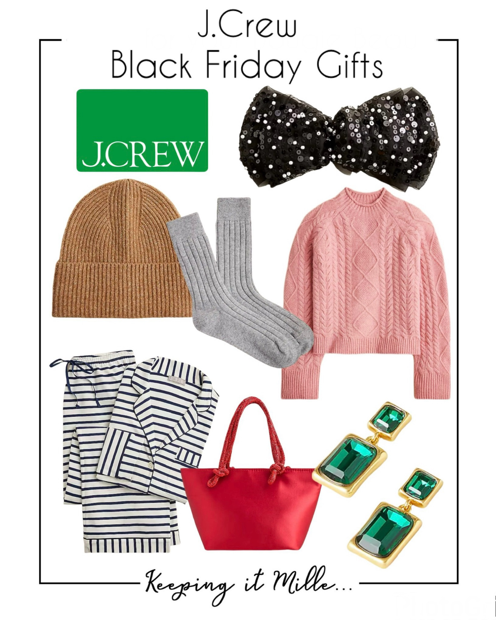 J.Crew Black Friday event: 50% off and more deals!! Lots of great gift ideas. This sequin bow is so cute and special.

#LTKCyberWeek #LTKGiftGuide #LTKFindsUnder100