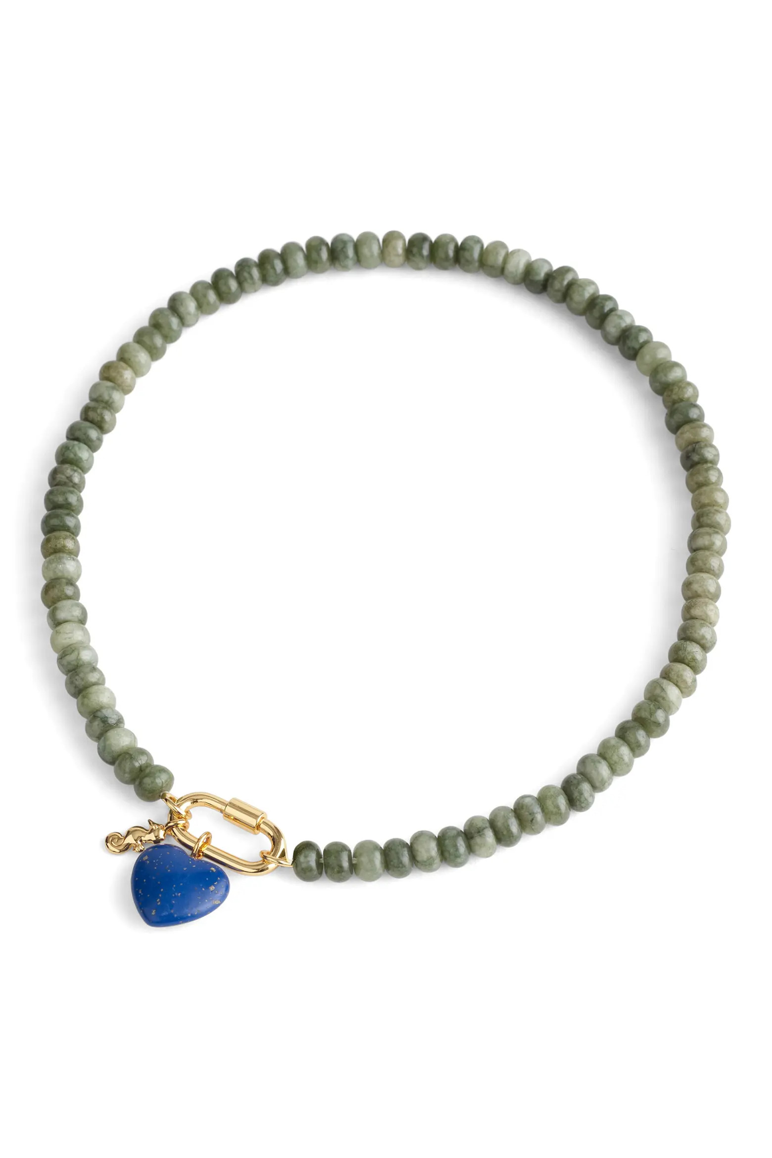 Semiprecious Bead Carabiner Charm Necklace (Women) | Nordstrom | Nordstrom
