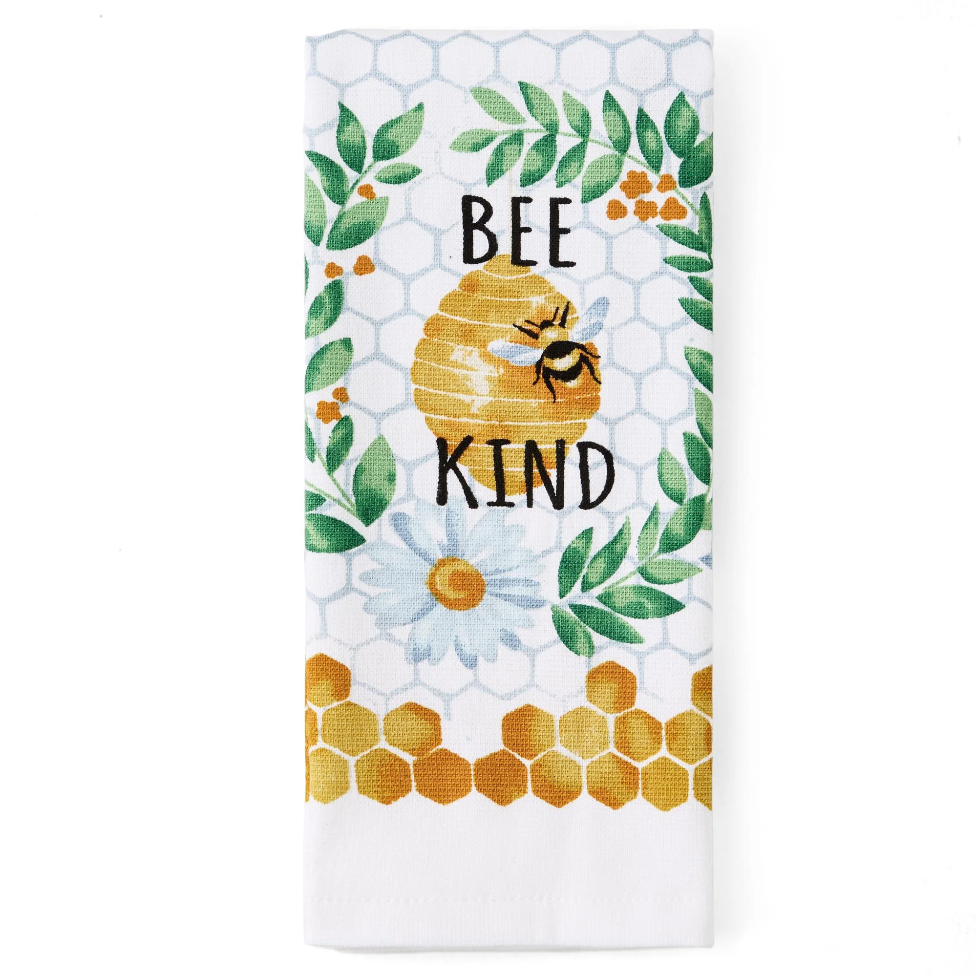 Mainstays Bee Kind Printed Kitchen Towel, Multicolored, 15"x25" | Walmart (US)