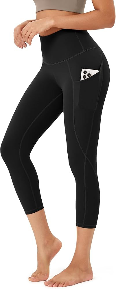 ODODOS Women's High Waisted Yoga Leggings with Pockets, Tummy Control Non See Through Workout Ath... | Amazon (US)