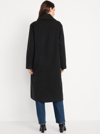 Oversized Twill Overcoat | Old Navy (US)