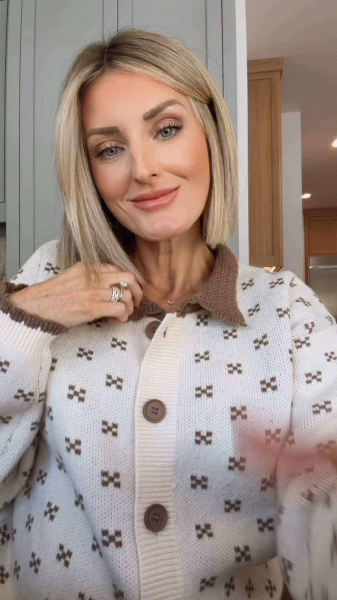 This sweater has the cutest detailing! This is a piece you could wear with so many different bottoms! Wearing size small. 

Loverly Grey, Anthropologie, cozy sweater, brown and white sweater, fall sweater, fall fashion, fall outfit ideas 

#LTKSeasonal #LTKStyleTip