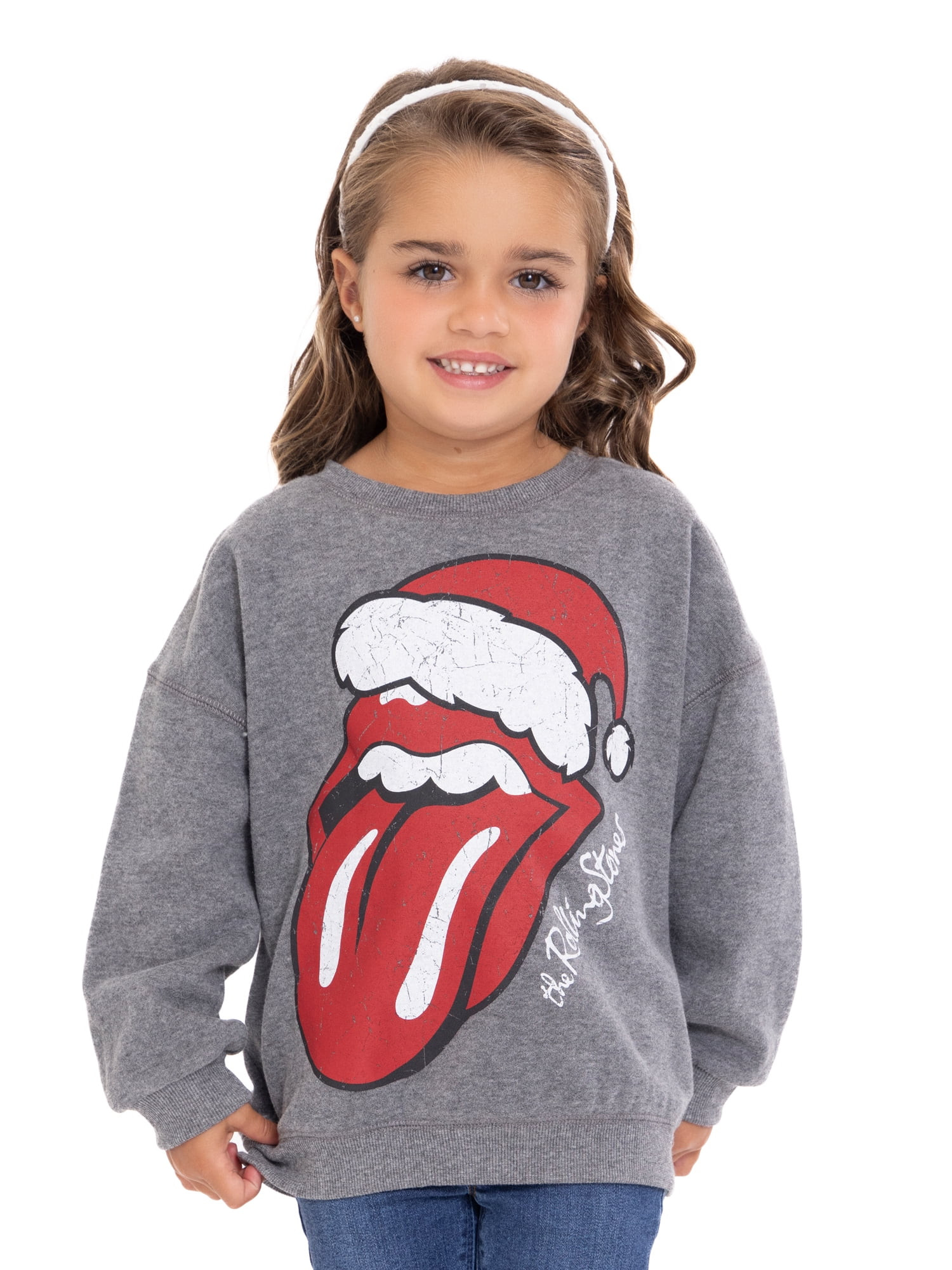 Rolling Stones Toddler Girls Holiday Crewneck Sweatshirt, Sizes 12M-5T | Walmart (US)