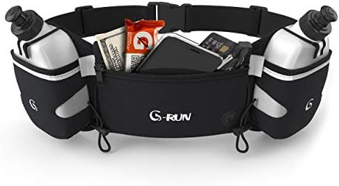 Hydration Running Belt with Bottles - Water Belts for Woman and Men - iPhone Belt for Any Phone S... | Amazon (US)