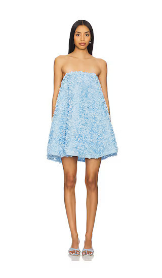 ELLIATT Kaia Trapeze Mini Dress in Baby Blue. - size L | Revolve Clothing (Global)