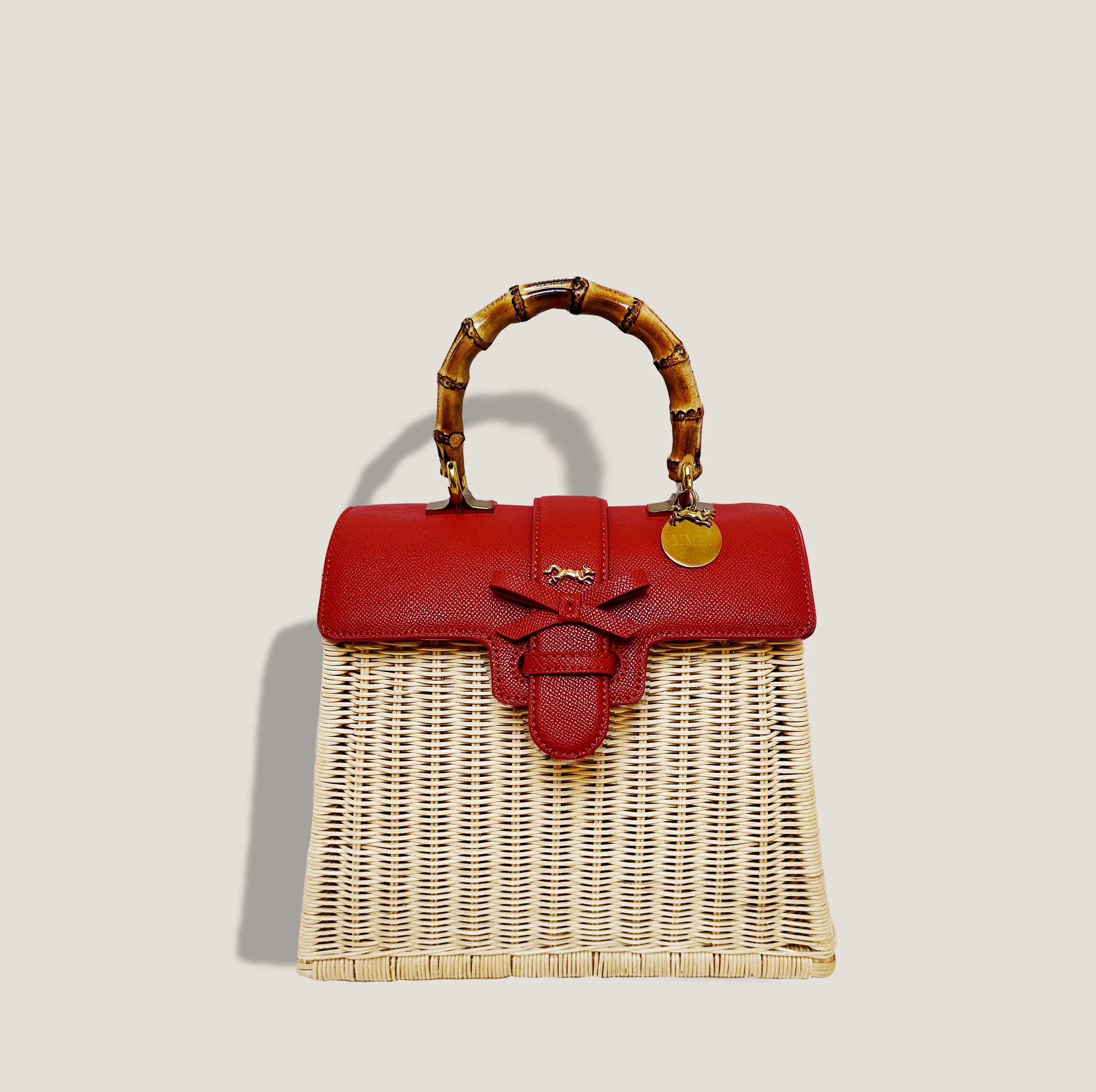 MME. CARLTON MONACO BAG - RED | MME.MINK