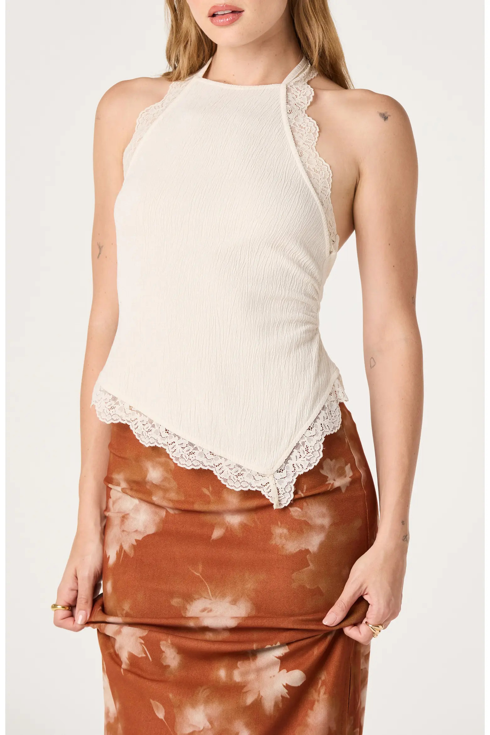 Zoe Lace Halter Top (Women) | Nordstrom | Nordstrom