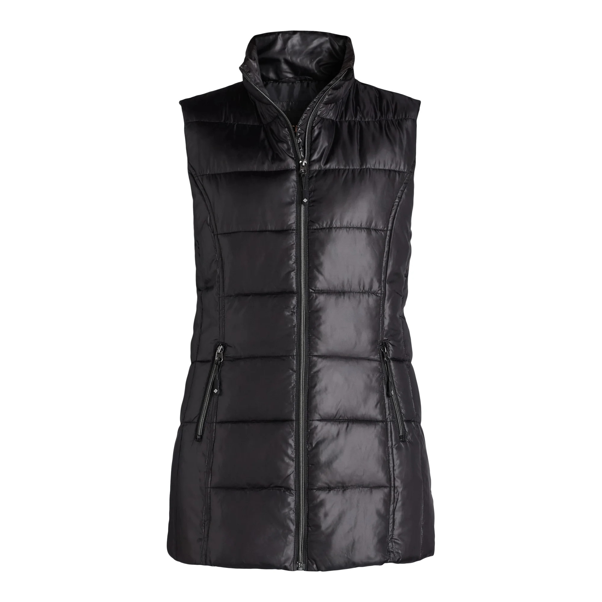 Big Chill Women's and Women's Plus Long Cire Puffer Vest, Sizes S-3X | Walmart (US)