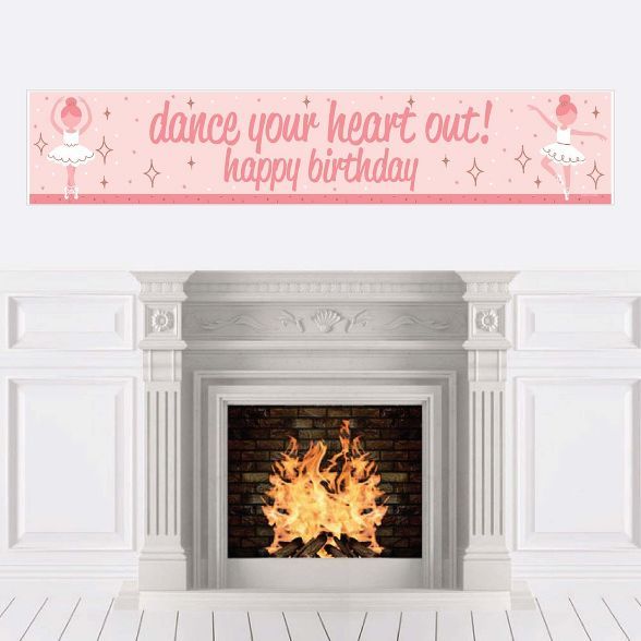 Big Dot of Happiness Tutu Cute Ballerina - Happy Birthday Ballet Decorations Party Banner | Target
