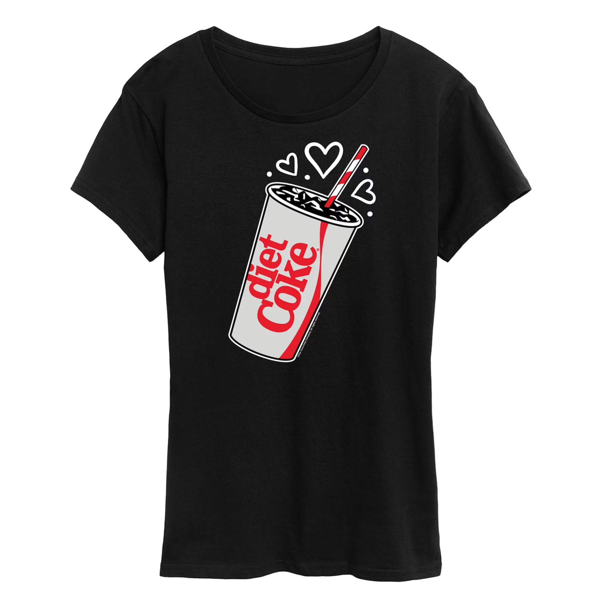 Women's Diet Coke Heart Bubbles Graphic Tee | Kohl's
