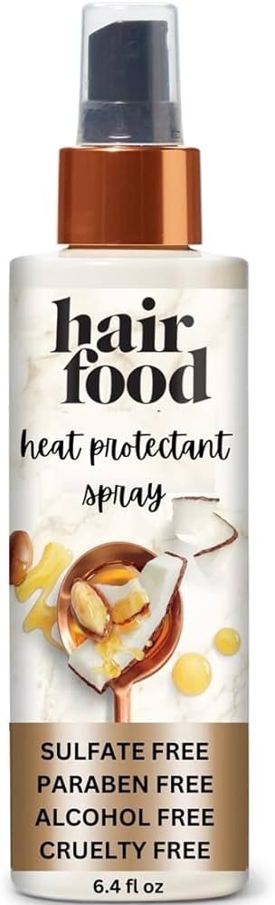 Hair Food Coconut & Argan Oil Heat Protectant Spray, Up to 450 Fahrenheit Protection, Paraben & D... | Amazon (US)