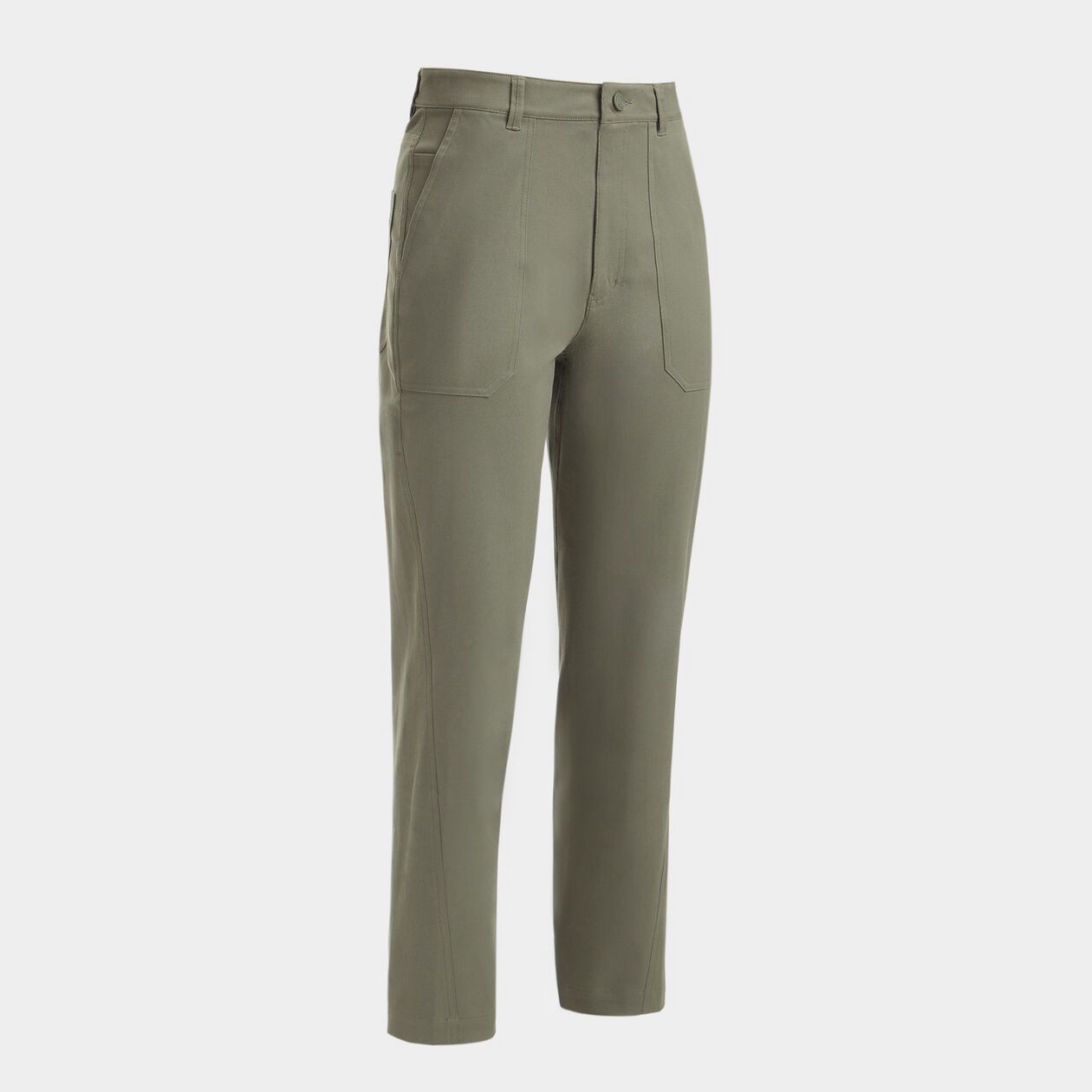 COTTON TWILL HIGH RISE STRAIGHT TAPERED LEG TROUSER | WOMEN'S PANTS | G/FORE | G/FORE | GFORE.com