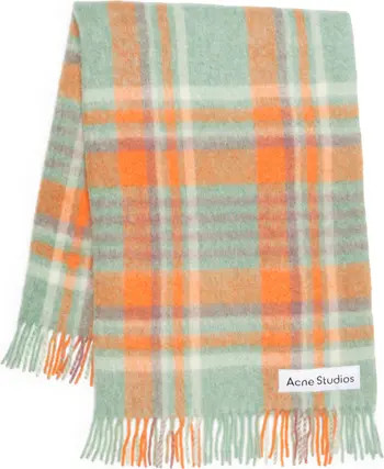 Acne Studios Vana Plaid Wool Scarf | Nordstrom | Nordstrom