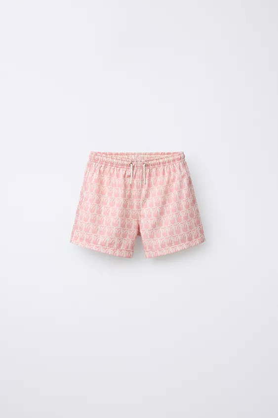 AGES 6-14 / PALM TREE SWIM SHORTS | Zara US