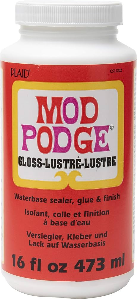 Mod Podge Gloss Waterbase Sealer, Glue (16-Ounce), CS11202 Finish, 16 oz | Amazon (US)