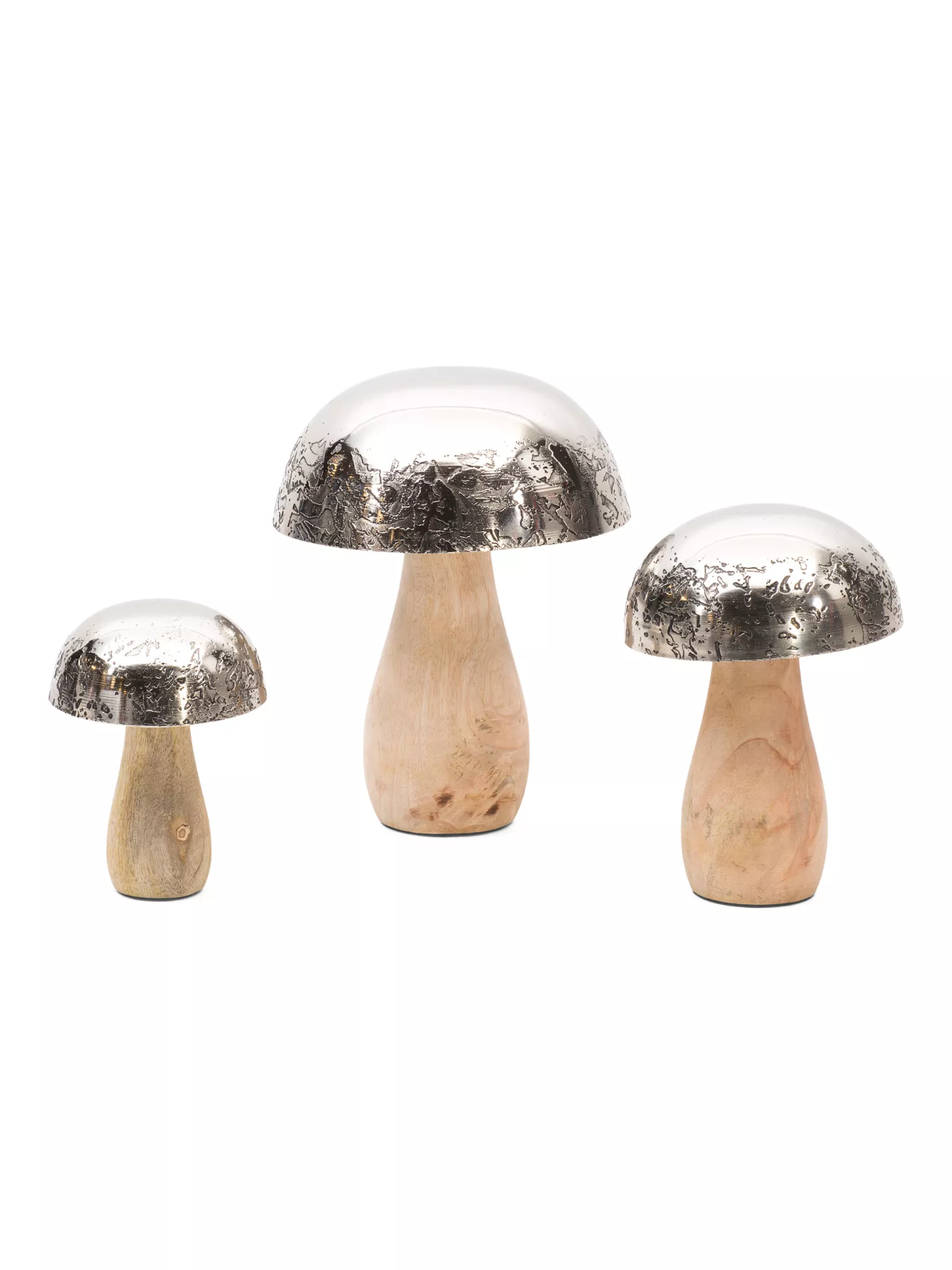 Mushroom Wood Decor 3 Sets