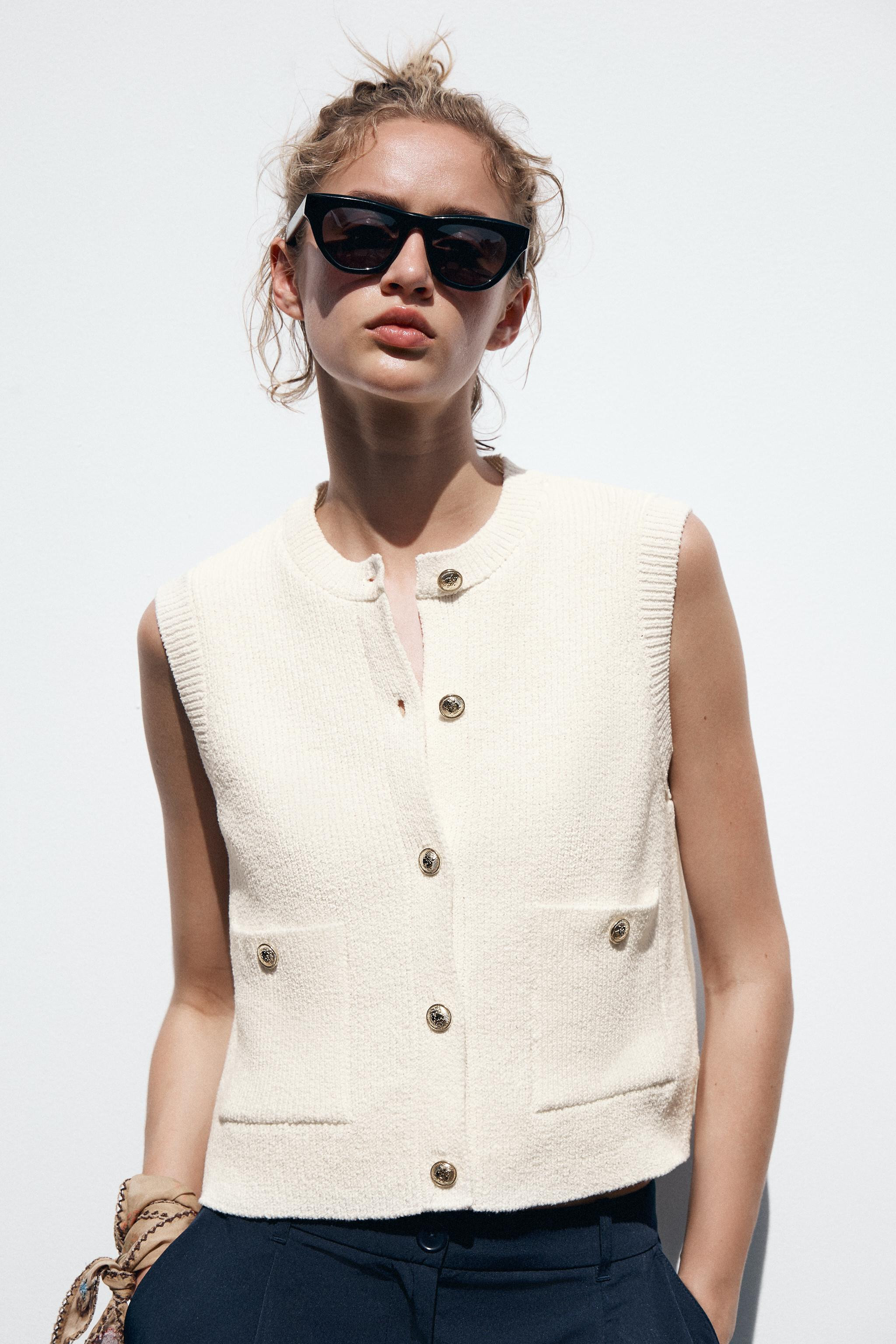 SMOOTH KNIT VEST TOP | Zara US