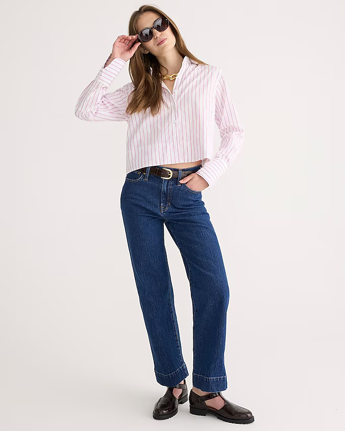 Slim wide-leg jean in Brick lane wash | J. Crew US