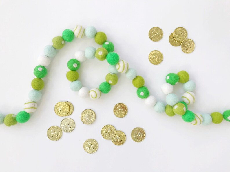 Lucky Felt Ball Garland Banner Bunting  St. Patrick's | Etsy | Etsy (US)