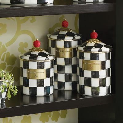 MacKenzie-Childs Courtly Check Canister | Williams-Sonoma