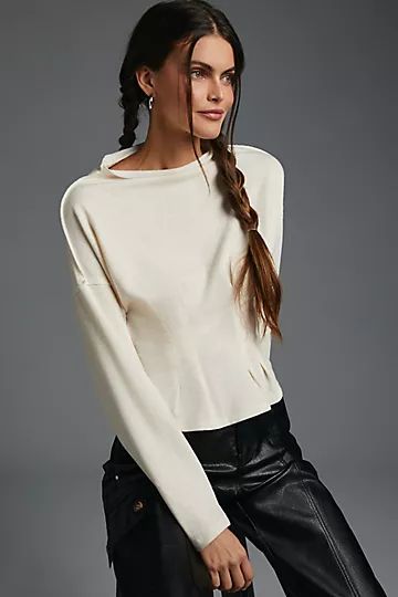 Pilcro Corset Sweatshirt | Anthropologie (US)