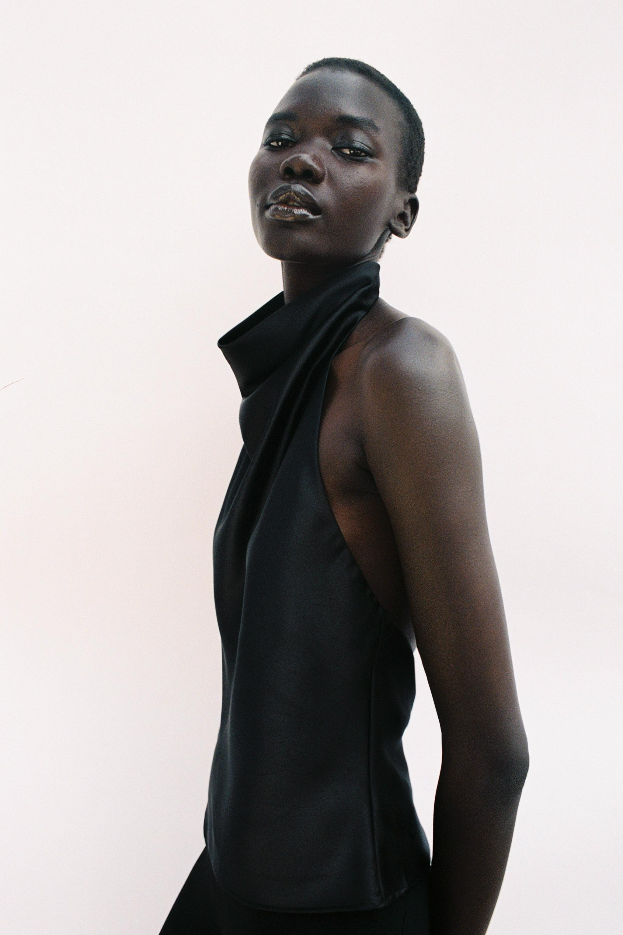 SATIN HALTER TOP | Zara UK