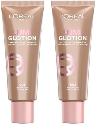 L'Oréal Paris Glow Enhancer, 24h Hydration with Shea Butter and Glycerin, Paradise Lumi Glotion, Shade 903: Medium Glow, 40 ml (Pack of 2) | Amazon (UK)