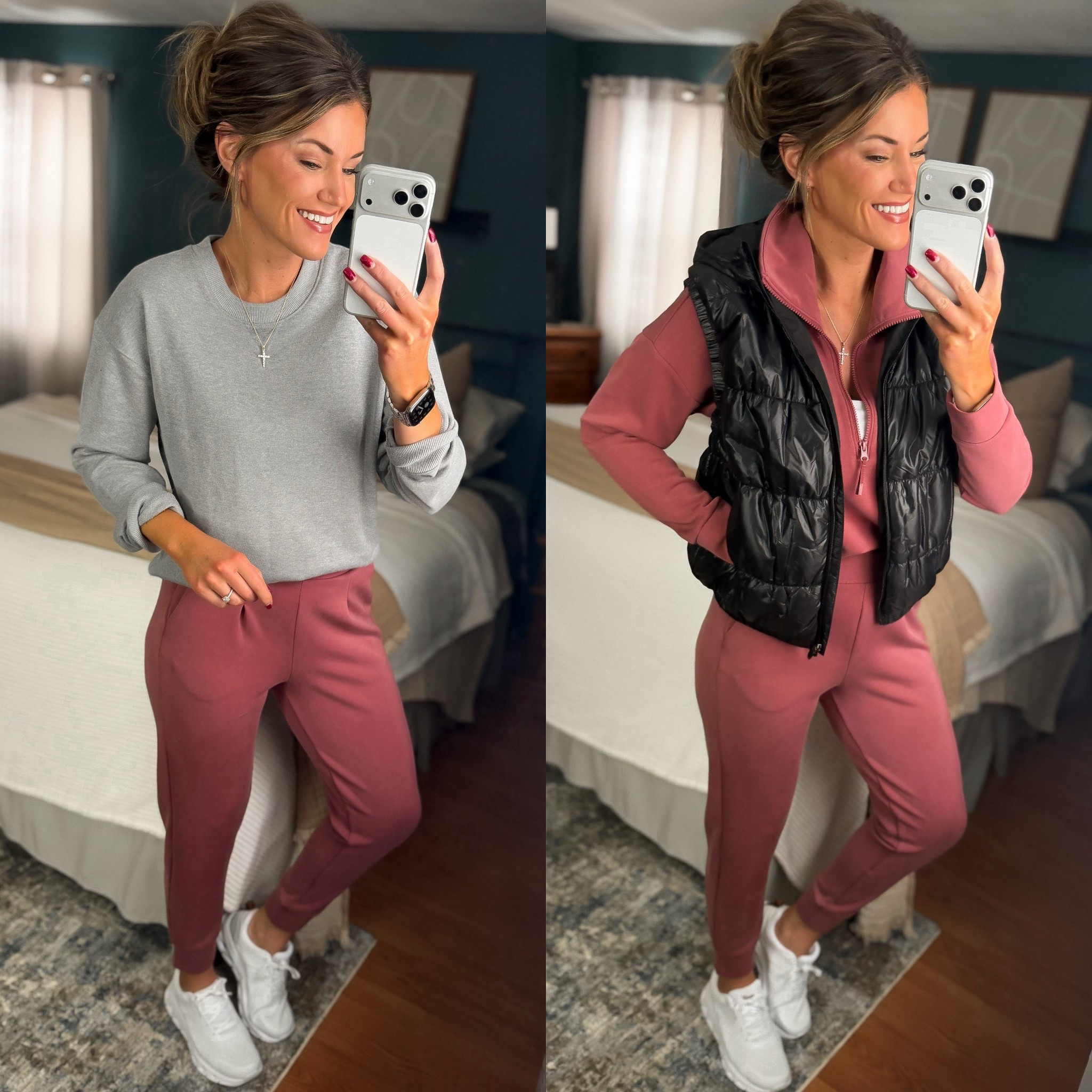 Walmart athelisure finds. 
Wearing small in all items. Sized down half size in sneakers  

#LTKSeasonal #LTKActive