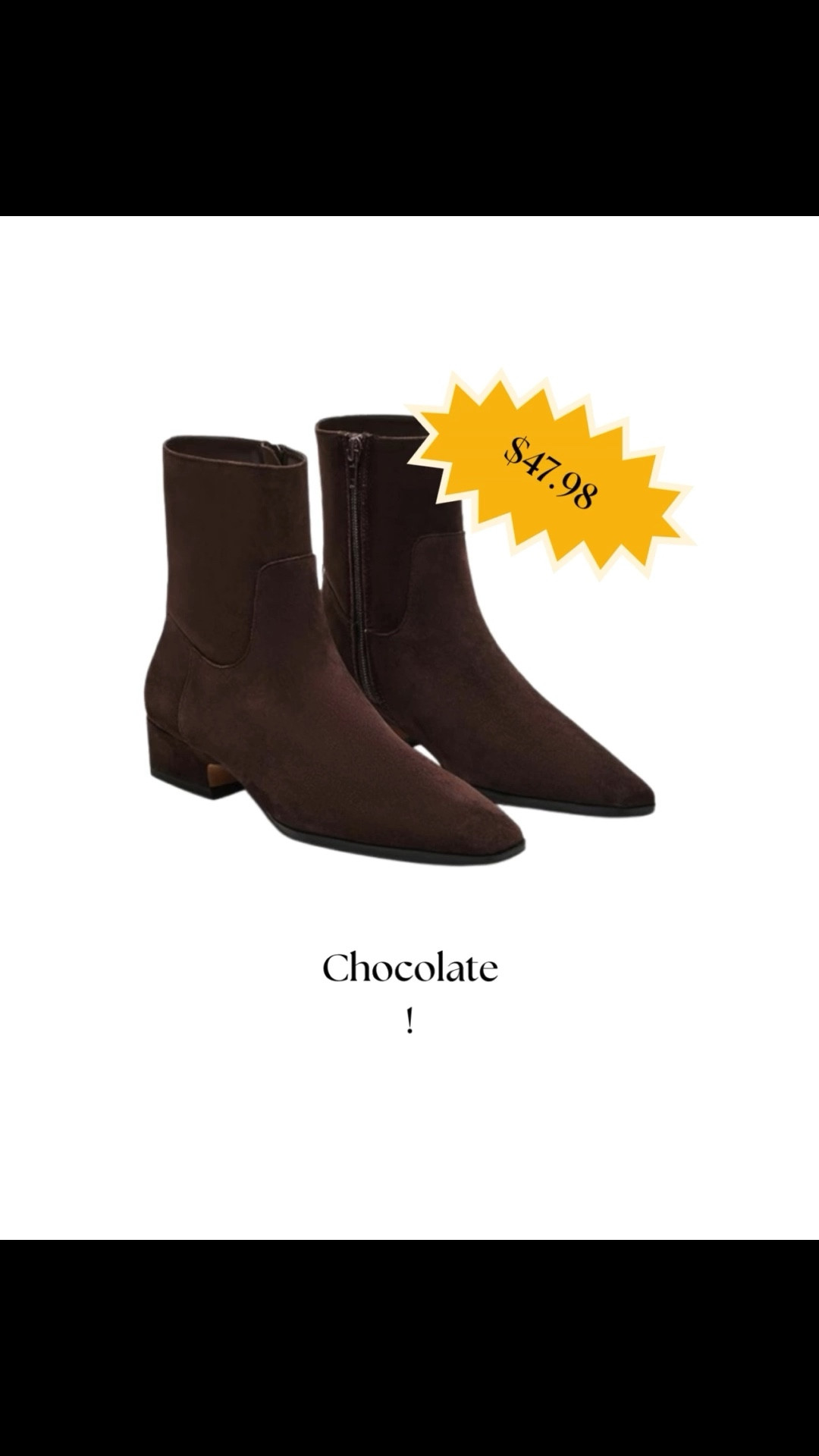 These cute suede and faux leather boots come in a variety of colors, and all are priced under $50 🎉

Low block heel, side zip, and just over the ankle height.

Perfect for Fall skirts and dresses, slacks, jeans, crop length, you name it!

These cute ankle boots will take you from day to night in comfort and style 😍



#LTKShoeCrush #LTKStyleTip #LTKSeasonal