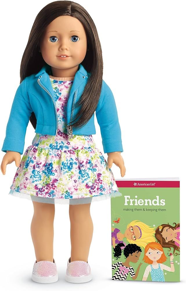 American Girl Truly Me Doll #60 with Blue Eyes, Layered Black-Brown Hair, Light Skin Tone, 18" | Amazon (US)