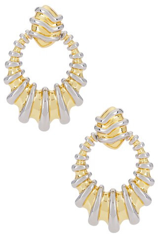 petit moments Dionne Statement Earrings in Mixed Metal from Revolve.com | Revolve Clothing (Global)