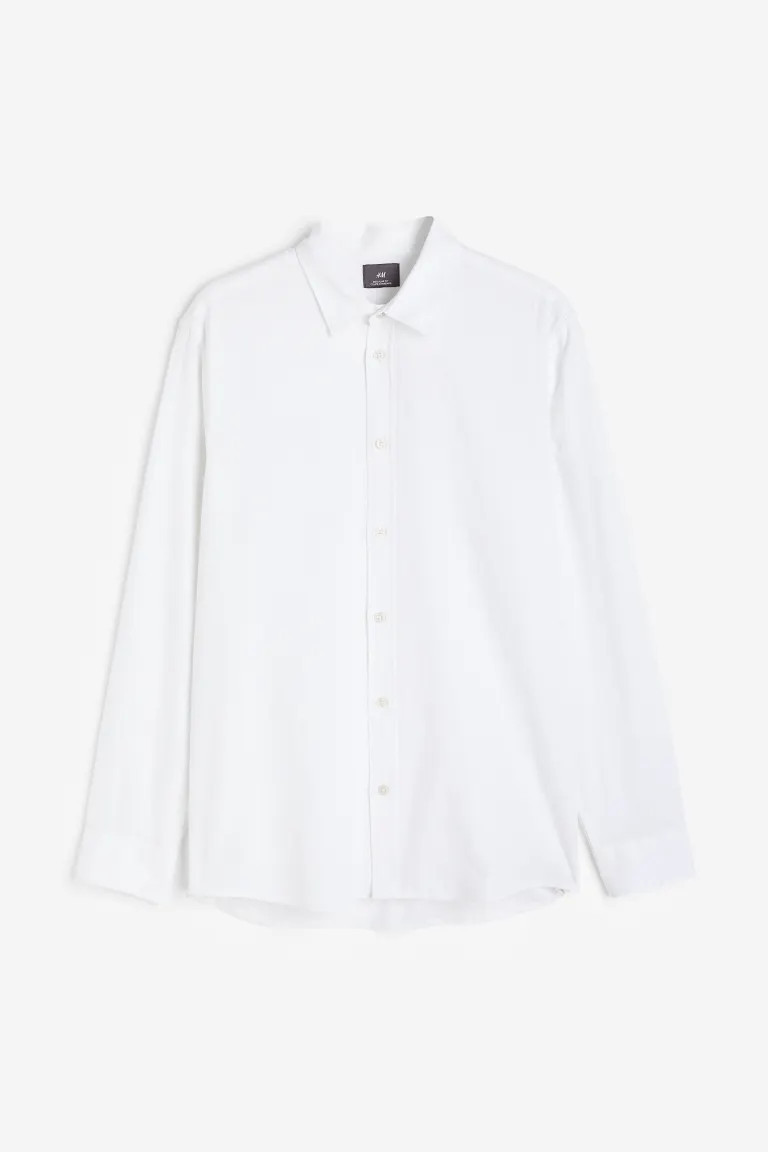 Hemd aus Leinenmix in Regular Fit | H&M (DE, AT, CH, NL, FI)