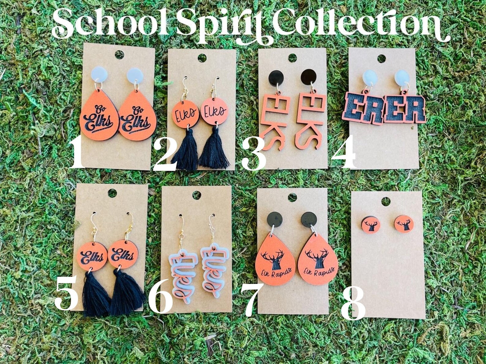 Custom Team Earrings Game Day Earrings School Spirit Jewelry - Etsy | Etsy (US)