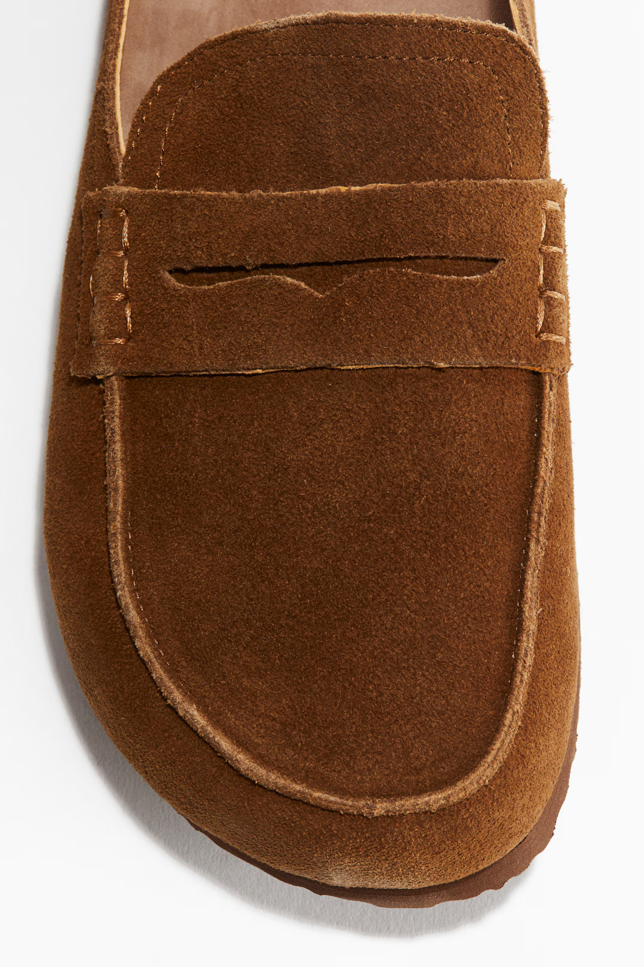 Leather loafer mules - Brown - Ladies | H&M GB | H&M (UK, MY, IN, SG, PH, TW, HK)