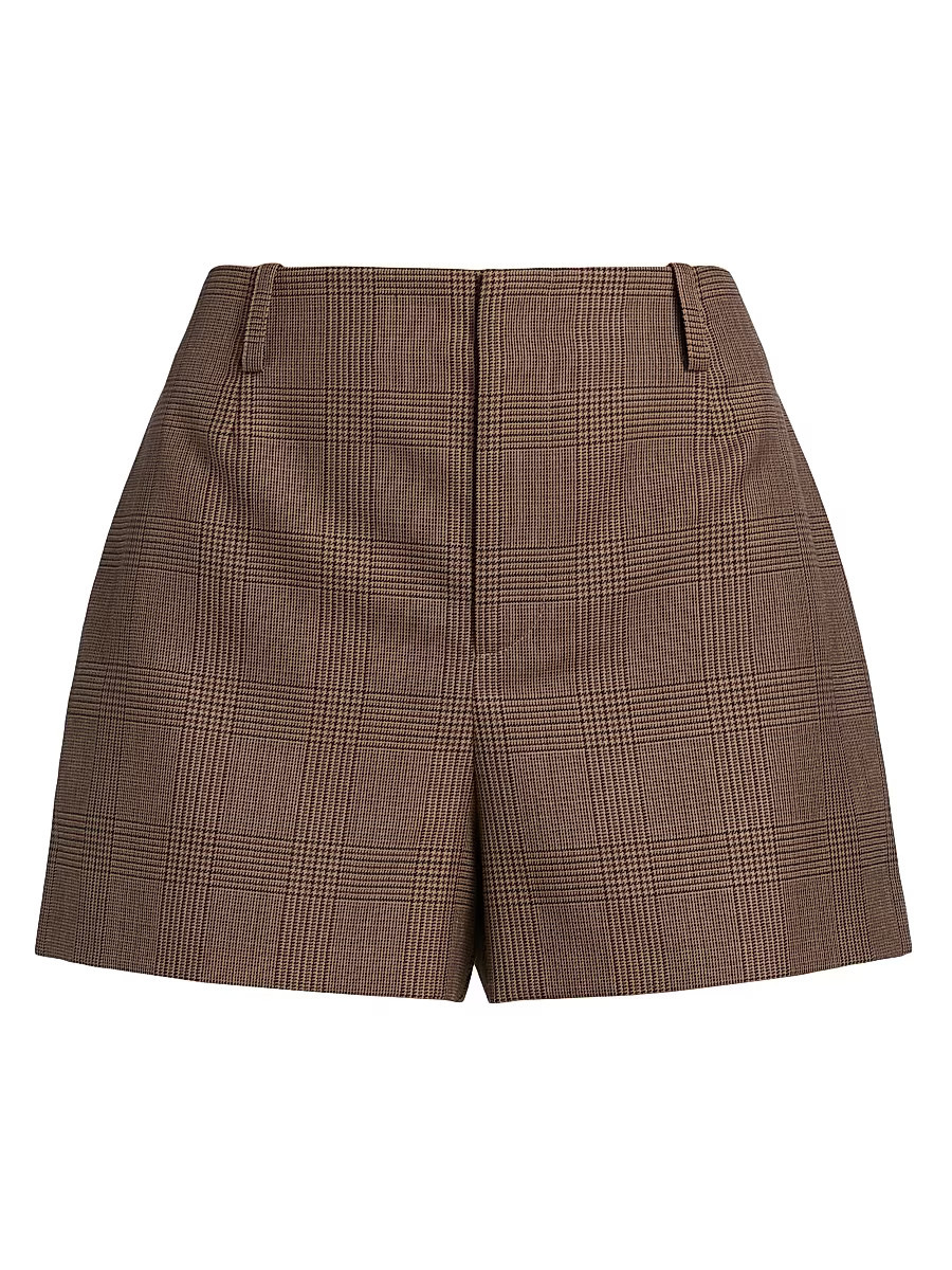 Cami NYC Women's Jolie Plaid Tweed Shorts - Fawn Plaid - Size 10 | Saks Fifth Avenue